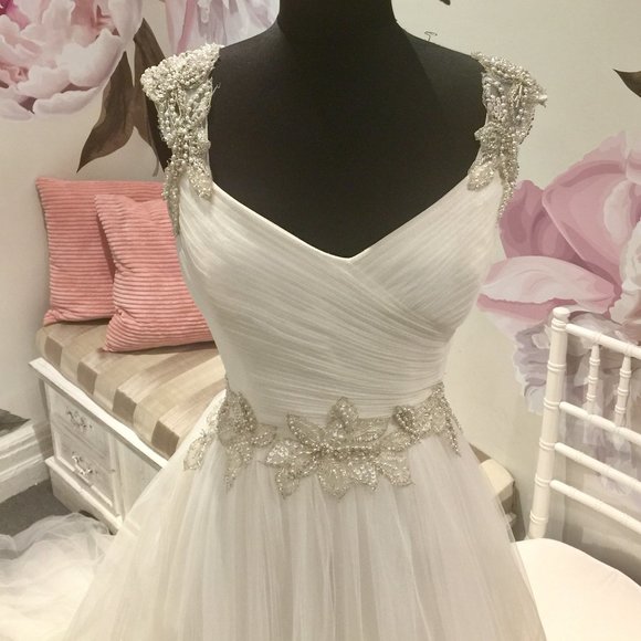 BLUE BRIDE WEDDING GOWN! - Picture 2 of 8